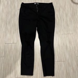 Old Navy black skinny jeans size 16